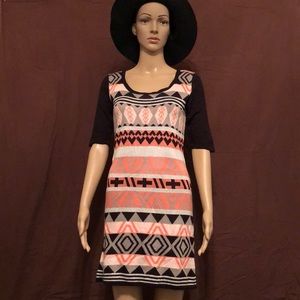 Patterned Sweater Dress